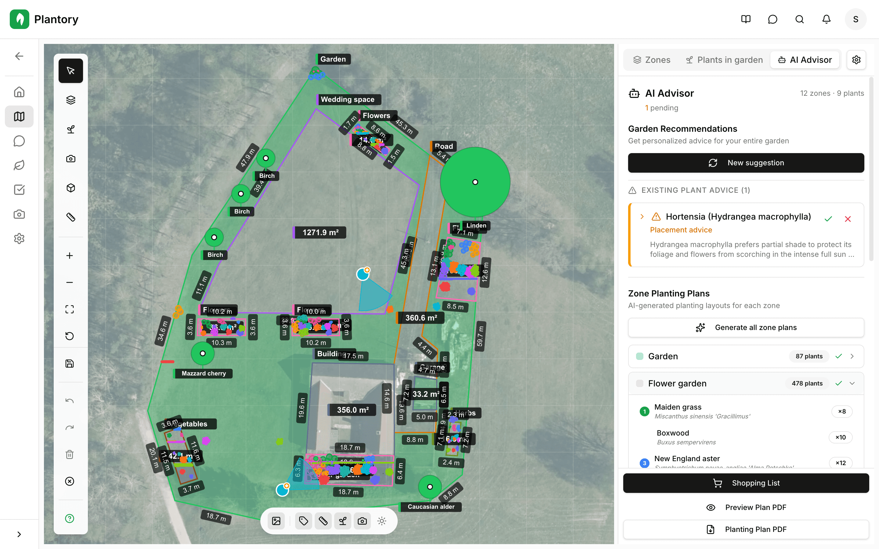 Generate recommendations button and loading state